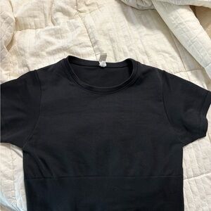 Aerie Black Crop Top